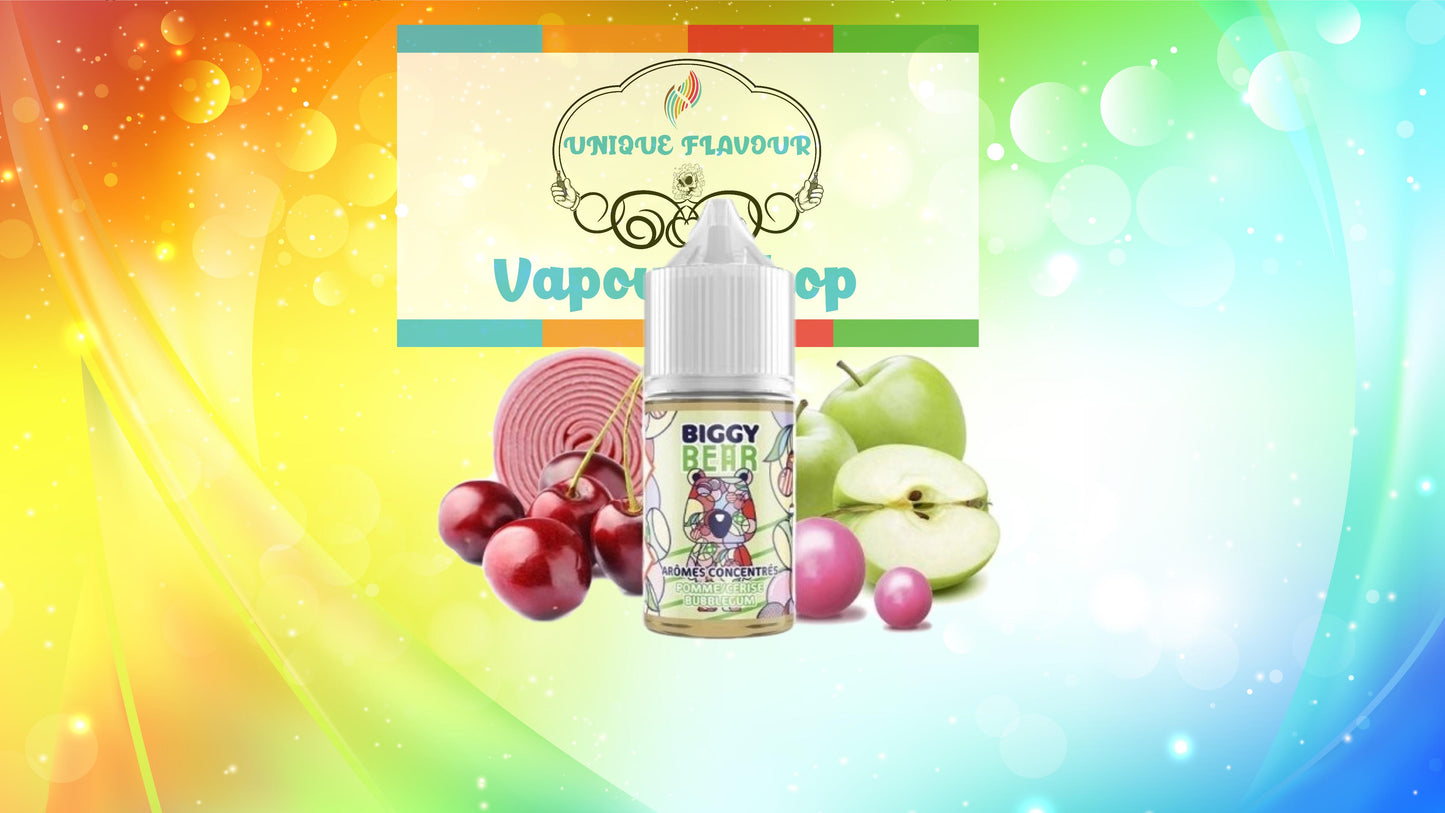 Biggy Bear Apple Cherry Bubble Gum Concentrate 30ml