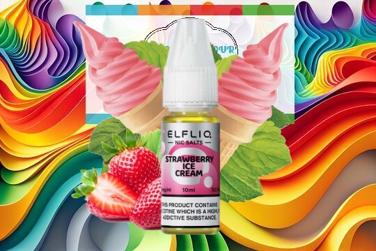 Elfliq -Strawberry Ice Cream Nic Salts 10ml