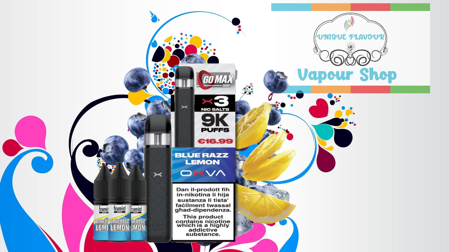 Frumist GoMax 9k Puffs – Blue Razz Lemonade