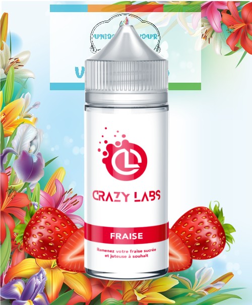 Crazy Labs-Strawberry -Shortfill-0mg