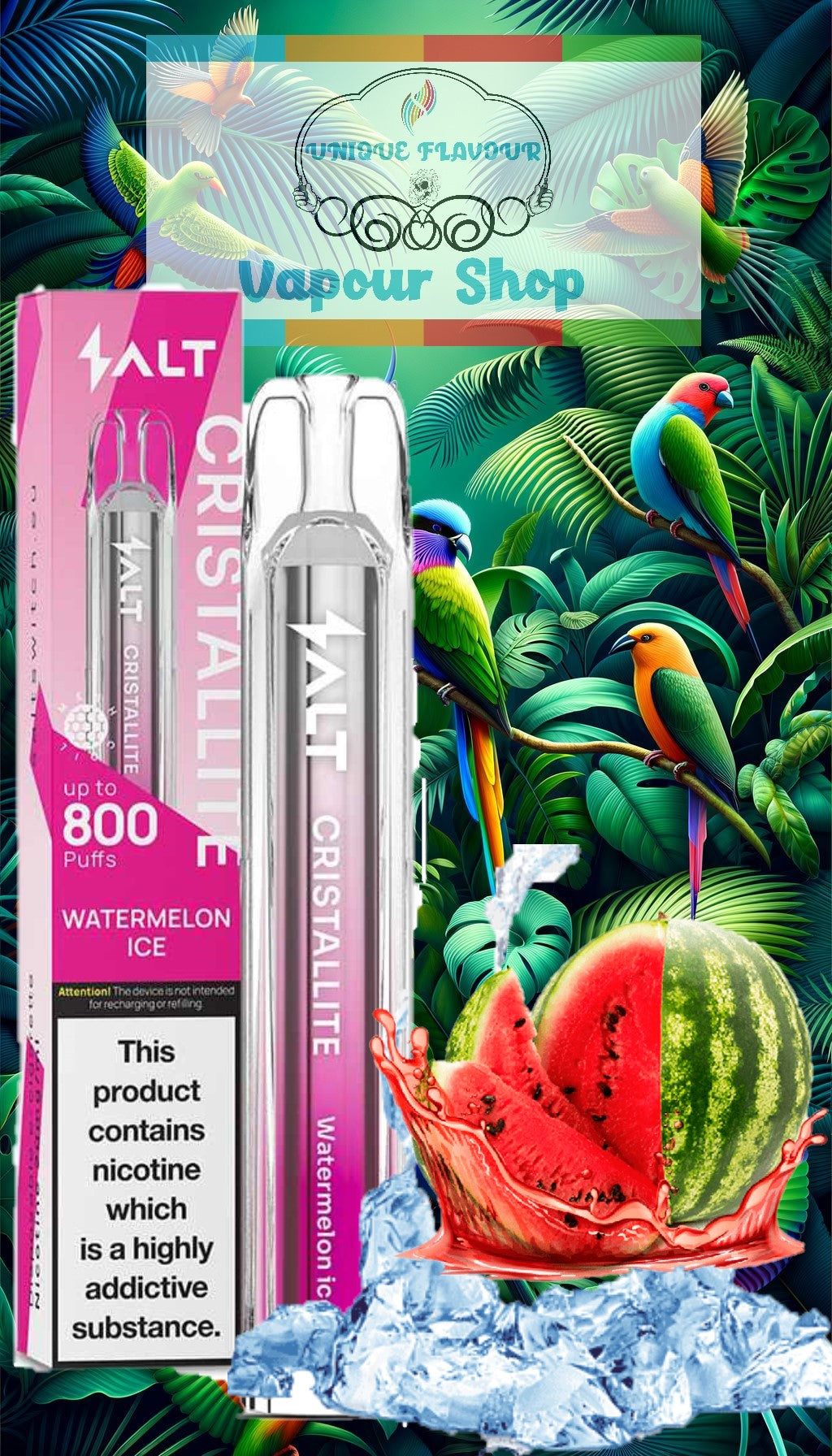 Salt Cristallite 800 puffs