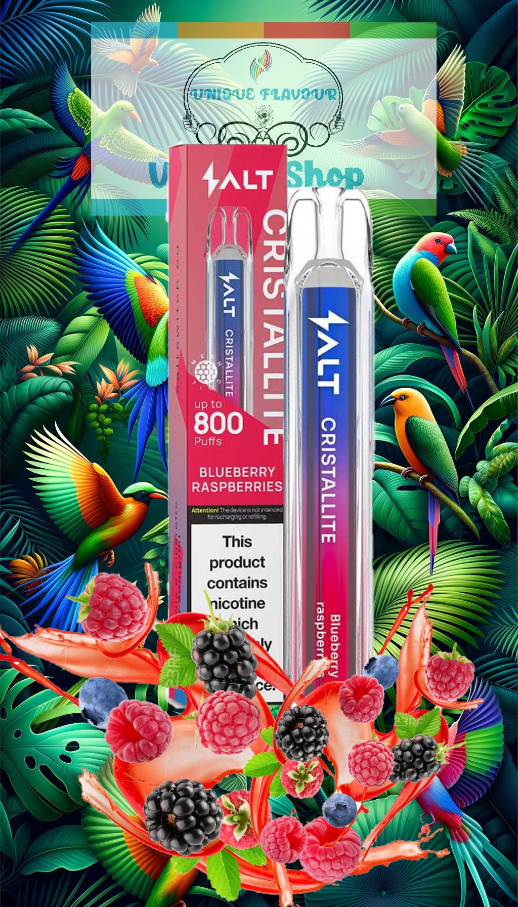 Salt Cristallite 800 puffs