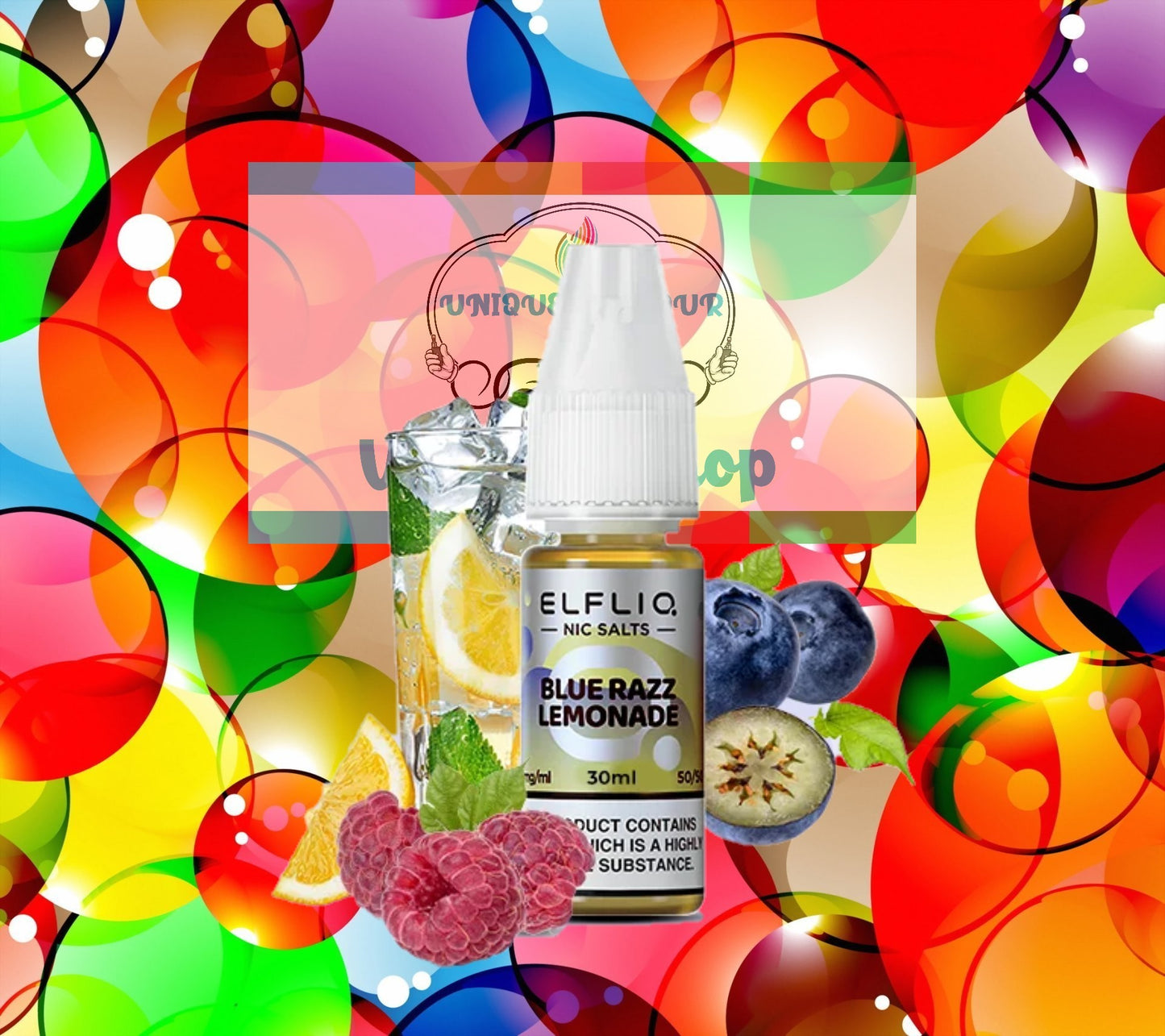 ELFLIQ - Blue Razz Lemonade Nic Salt 10ml