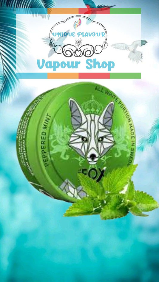 White Fox Peppered Mint Slim All White