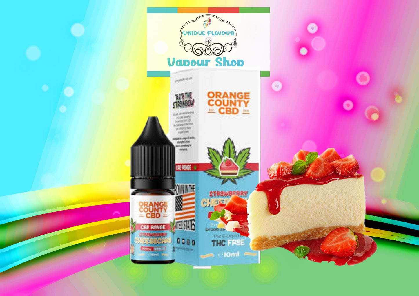 Orange County CBD 10ml-Strawberry Cheesecake
