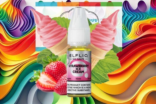Elfliq -Strawberry Ice Cream Nic Salts 10ml