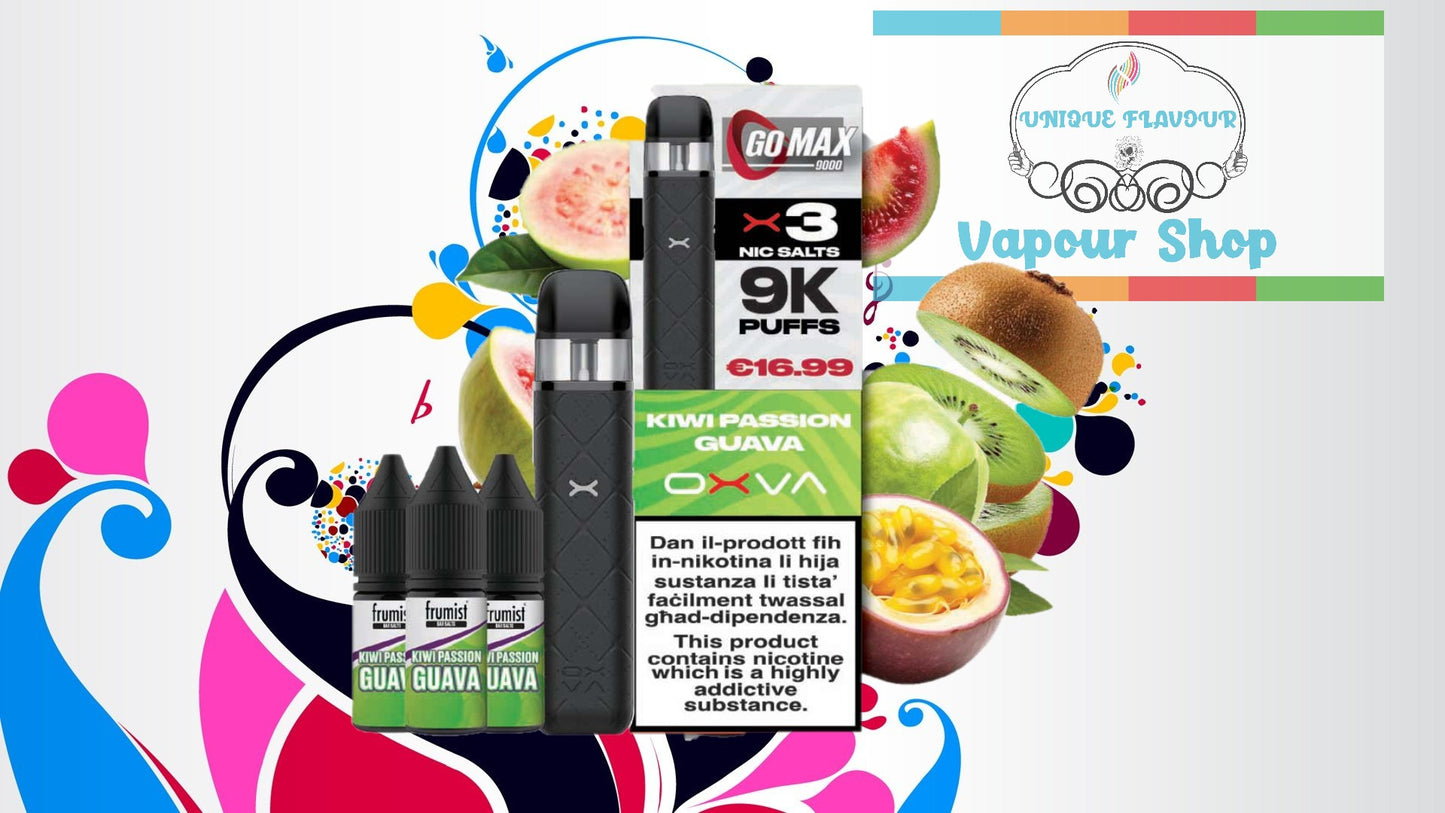 Frumist GoMax 9k Puffs – Kiwi Passion Guava