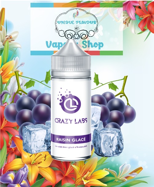 Crazy Labs-Glazed Grape - Shortfill-0mg