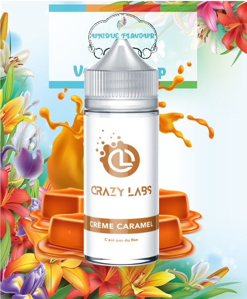 Crazy Labs-Caramel Cream-Shortfill-0mg