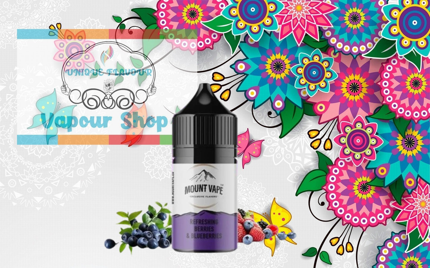 Mount Vape Refreshing Berries & Blueberries Flavor Shoot Longfill 10/30ml