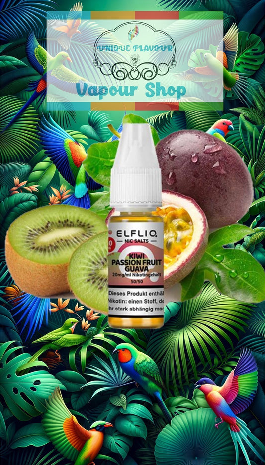 Elfliq- Kiwi Passion Fruit Guava Nic Salts 10ml